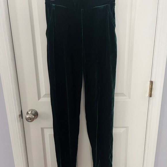 ModCloth COLLECTIF Keen for Green Velvet Pants - Picture 3 of 4
